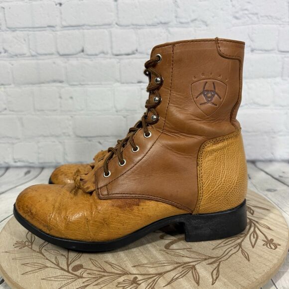 Ariat Advanced Torque Women's Boots Size 6.5 Brown Leather Cowboy Western Boots - Picture 2 of 16